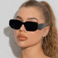 Trendy Custom Logo Luxury Women Sunglasses Polygon Frame 2025 Trending Small Rectangle Sun Glasses Shades