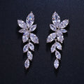 S925 Sterling Silver Color Round Cute Bling Crystal Stud Earrings for Women Fashion Jewelry New Korean Earrings