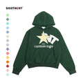 Men's Custom 100% Cotton Heavyweight Pullover Hoodie Streetwear Hip Hop 3D Puff Printing Sweatshirt for Winter