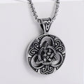 Stainless Steel Norse Viking Jewelry Irish Pendants Knot Celtic Necklaces for Men