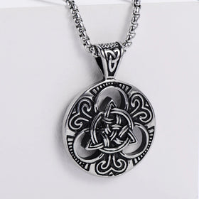 Stainless Steel Norse Viking Jewelry Irish Pendants Knot Celtic Necklaces for Men