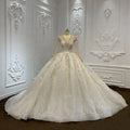 Jancember LSCJ04 Bling Empire Sequins Beaded Ball Gown Wedding Party Dresses
