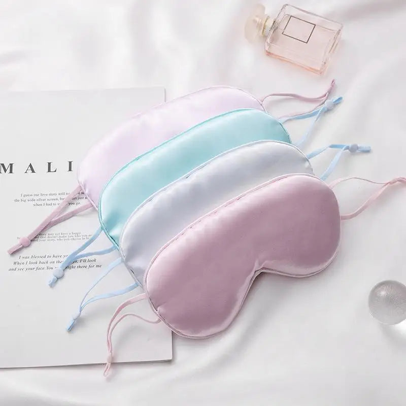 Simple Style Eye Mask with Elastic Strap New Lunch Break Simulation for Travel Aviation Wholesale Ear-Hanging Sleeping Mask
