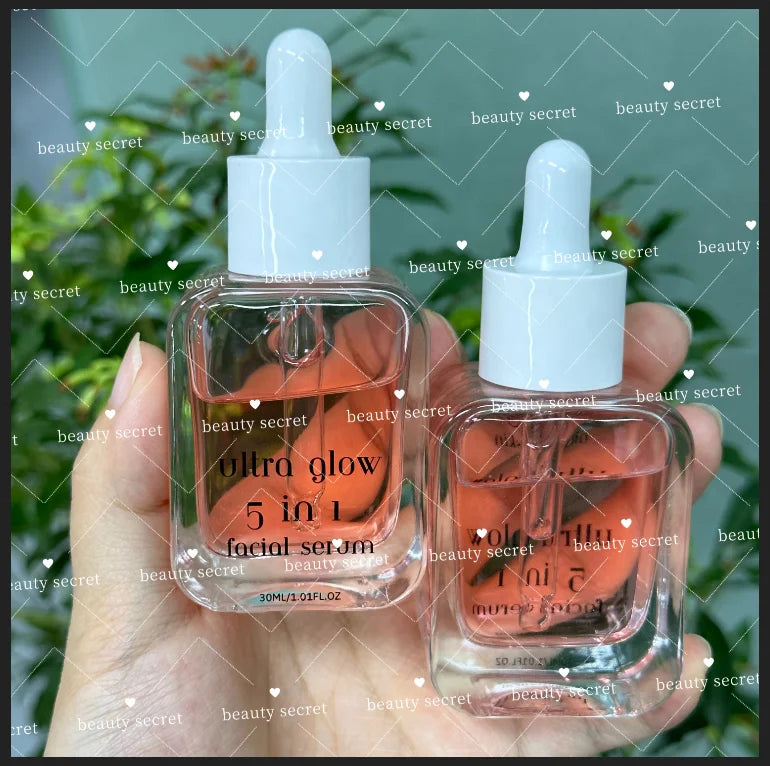 5 in 1 Skin Care Serum Private Label Brightening Hyaluronic Acid Vitamin C Niacinamide Serum for Face MegaBDM