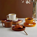 European-style Retro Delicate Bone China Mug Tray Light Luxury Elegant Three-dimensional Milk Scented Tea/Coffee/Juice