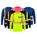 Custom Logo Wholesale Hi Vis Long Sleeve Safety Work Suits Reflective High Visibility Electrician Workwear Uniforms