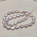 8-9*12-13mm White Color Baroque Irregular Melon Seed Shape Loose Beads Natural Teardrop Freshwater Pearls