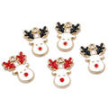 Christmas Elk Jewelry Making Charms DIY Reindeer Charms Pendant for Xmas Bracelet Necklace Keychain Making Accessories