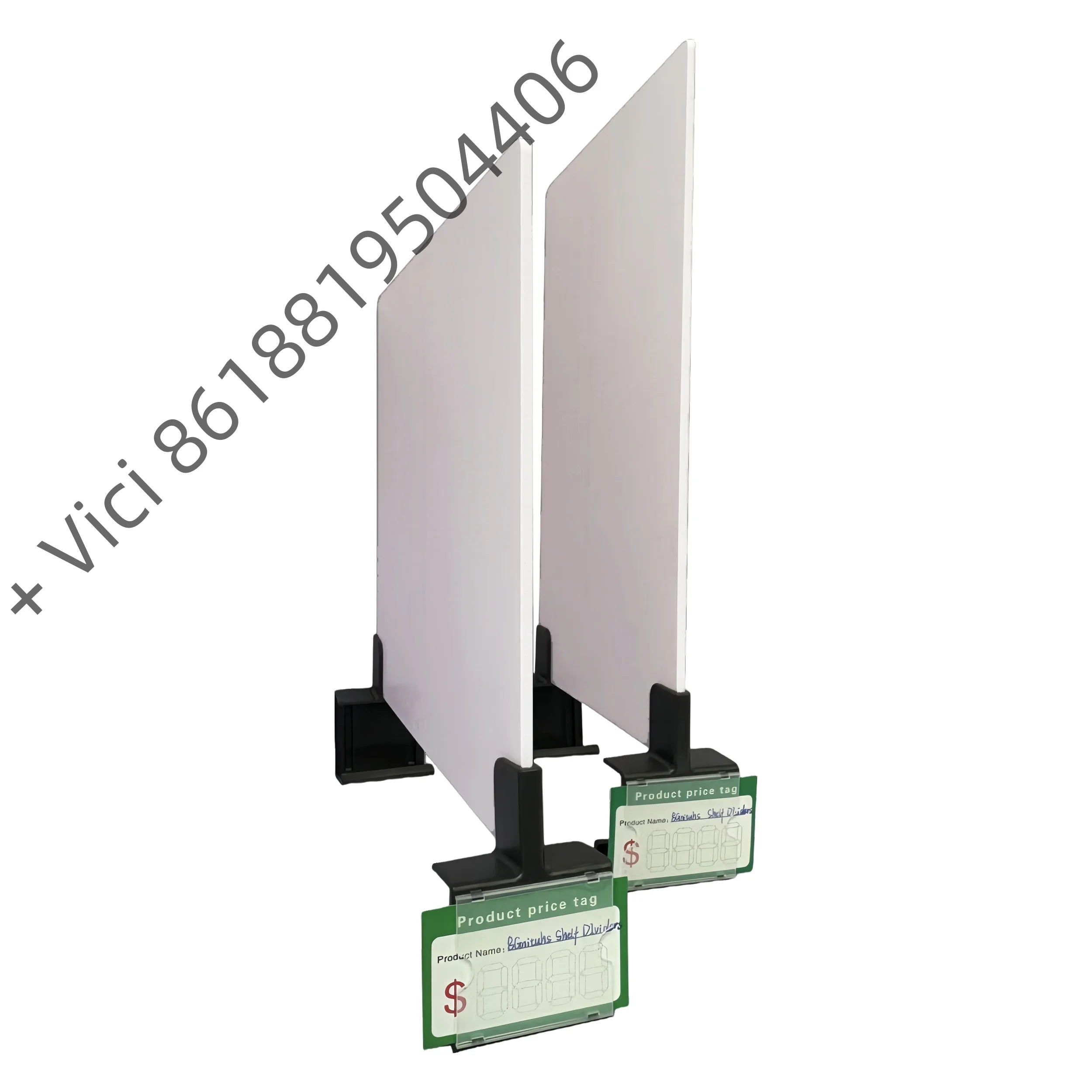 Supermarket Gondola Shelf Organizer Custom PVC Snap-on Divider Strips for Retail Display Bulk Supply