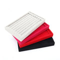 Wholesale Bulk High End Black Red and Gray Ring Jewelry Velvet Display Tryas 22.5.*14.5*3cm