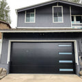 Customized Modern Villa Garage Door Aluminum Alloy 8x9 9x7 10x7 Black Anti-Theft Broken Bridge Insulation Panel Steel Material