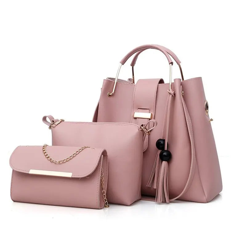 2023 3-in-1 Set Leather Bag Women's Sling Bag Tote Luxury Bag Handbag