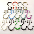 Fashion Stainless Steel Anti-Rust Anti-Fall Double Head Shower Curtain Hook with Ball Bearing Design 12PCS Bathroom Hooks