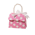 CSMD Manufacturer European-style Wholesale Paper Material Pearl Handle Decoration Folded pink Polka Dot Lollipop Box for Wedding