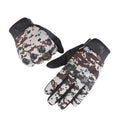 Tactical CS Zoom-Lon Outdoor Sports Gloves Full Finger Comfortable Fitness Sunshade Camouflage Solid Color Cloth for Motorcycle