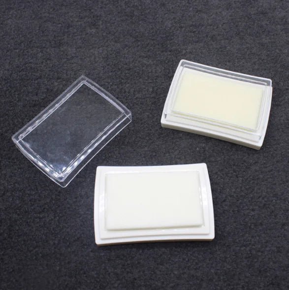 New Popular 7*5cm Plastic Blank Stamp Ink Pad MegaBDM