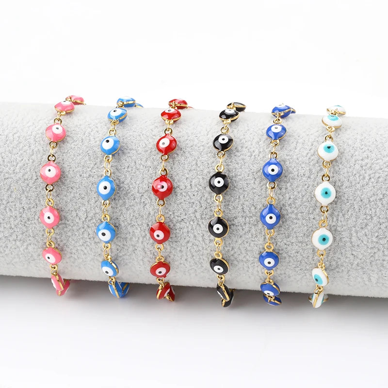 Stainless Steel Demon Eyes Anklet Jewelry Romantic Daily Life Anklets for Women