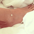 Vintage Metal Silver Heart Love Anklets for Women  Birthday Mothers Day Jewelry Gifts for Mom Wife Fashion Jewelry Production