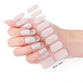 Gel Nail Stickers Decoration Supplies Wholesale Customize Logo Easy Apply Various Styles Semi Cured Gel Nail Sticker UV for DIY
