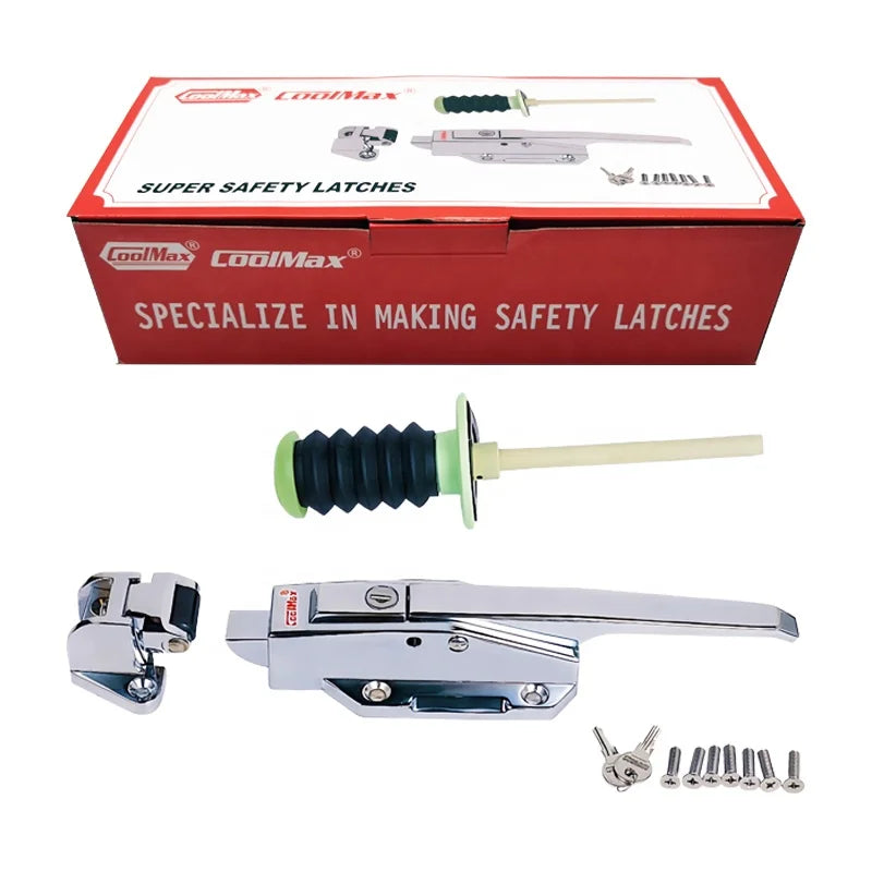 Reliable Zinc Alloy CM-1178-L & CM-1178-P Cam-Lift Plane Safety Latch for Cold Storage Industrial Design Style for Cold Rooms