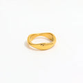 Fenny 18K Gold Plated Wholesale No Fade Hot Seller Minimalist Irregular Stainless Steel Finger Ring Trendy for Women