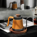 Vintage Leather Coffee Kettle Holster Travel Camping Coffee Tea Pot Cover Coffee Dripper Jug Cafe Accessories