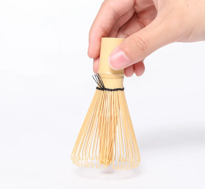 Handmade Modern Design Eco Bamboo Matcha Tea Whisk Japanese Custom Logo Boxed Plastic Milk Frother Eco-Friendly for Mixing