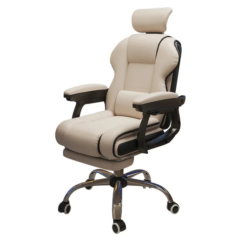 Office Chairs China Wholesale High Back Swivel Ergonomic Office Chair Pu Leather Armchair Height Adjustable Without Footrest