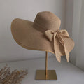 2024 Wholesale Summer Lady Flat Brim Straw Hat for Women