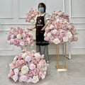 Other Decor Flower and Plant  Wholesale Wedding Floral Decoration Pink Rose Flower Ball Centerpieces Table Centerpieces