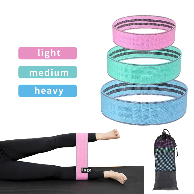 KS-1024# 2020 New Custom Logo resistance band assisted hip stretches glute with hip circles workout bands