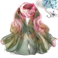 Attractive Scarfs for Women Lightweight Print Lotus Floral Pattern Scarf Shawl Fashion Scarves Sunscreen Shawls
