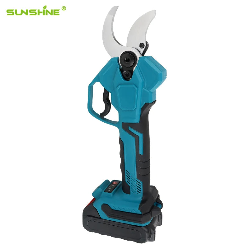 SUNSHINE Professional 40 mm Cordless Pruning Shears Electric Lithium Battery Brushless Tree Pruner Telescopic Feature SK5 Blade
