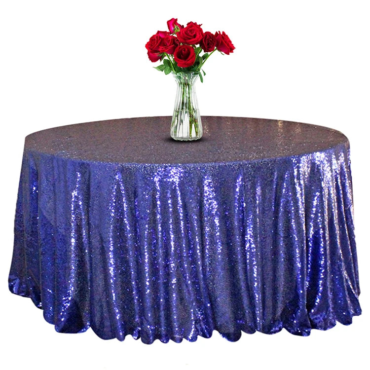 Purple Tablelcloth for Sale Sequin Tablecloth New Design Round Table Sequin Cloth