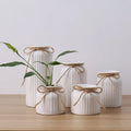Living Room White Porcelain Dried Flower Arrangement Starry Vase Decoration Ceramic Vase Flowerpot Simple Modern