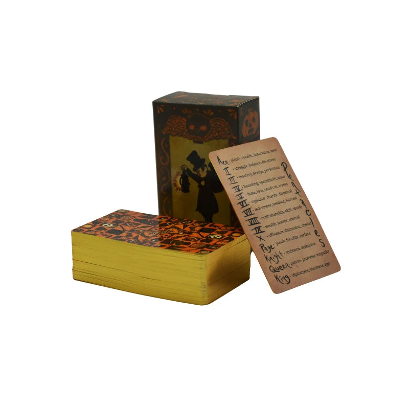2025 Terrific GoldTarot Cards Marvellous Predictive Divination Board Games Waterproof Astrology Oracle Deck