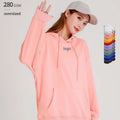 Ladies Custom logo Oversized Sweatshirt Polyester Plus Size Sweatpants and Hoodie Set Embroidered Women Hoodies Fashionable
