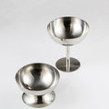 Hot Sale Stainless Steel Ice Cream Cup Goblet / Short Feet Ice Cream Cup / Bar KTV Goblet Snack Cup 200ml