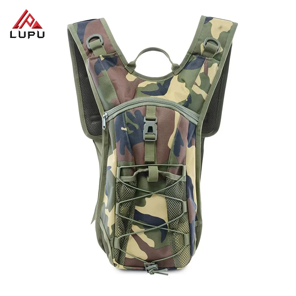 Lupu  20L 900D Oxford Waterproof Tactical Hydration Backpack 3L Bladder Moto Biker Style  for Camping Hiking