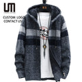 Clearance Sales Men Knitwear Hoodie - Thick Warm Youth Cardigan Jacket Sweater Casual Streetwear Wholesale Winter Wear