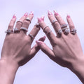 Xingyue Moissanite Ring Pass Diamond Testergra Certified Tennis Oval Emerald Cut Diamond Moissanite Half Eternity Ring