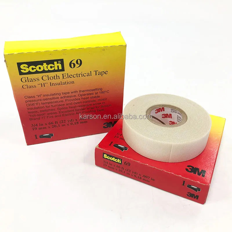 3M Glass Cloth Electrical Tape 69 Size 19MMX33M