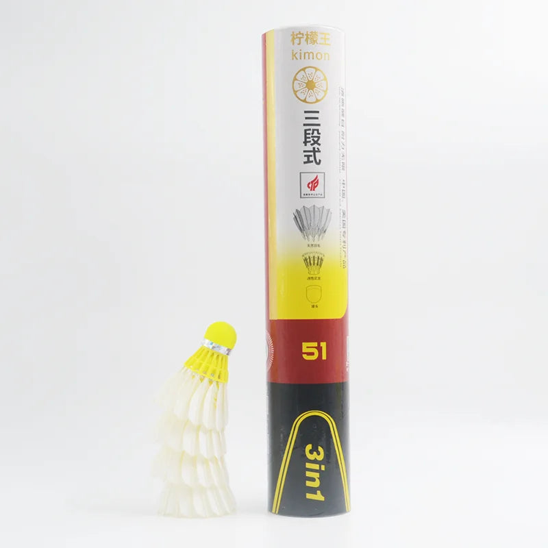 Hybrid 3in1Badminton Shuttlecock Unique Design Hot Sale Original Goose Feather Badminton Shuttlecocks
