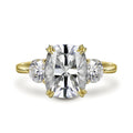 14k Gold Jewelry Customized D Color VVS 8*9mm 3 Carat Cushion Shape Moissanite Ring for Moissanite Jewelry MegaBDM