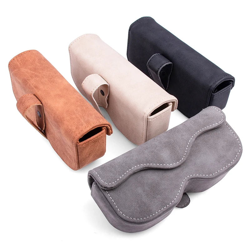 Wholesale Sun Visor Eyeglasses Packaging Case Travel Portable Sunglass Storage Box with Metal Clip