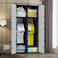 Modern Design Adult DIY Foldable Plastic Wardrobe Storage for Bedroom Home with Lockable Feature Living Room Workshop