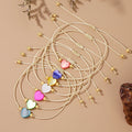 Go2boho Minimalist Design Boho Handmade Fashion Jewelry Semi-Precious Heart Colorful Love Heart Beads Bracelets Gifts for Her