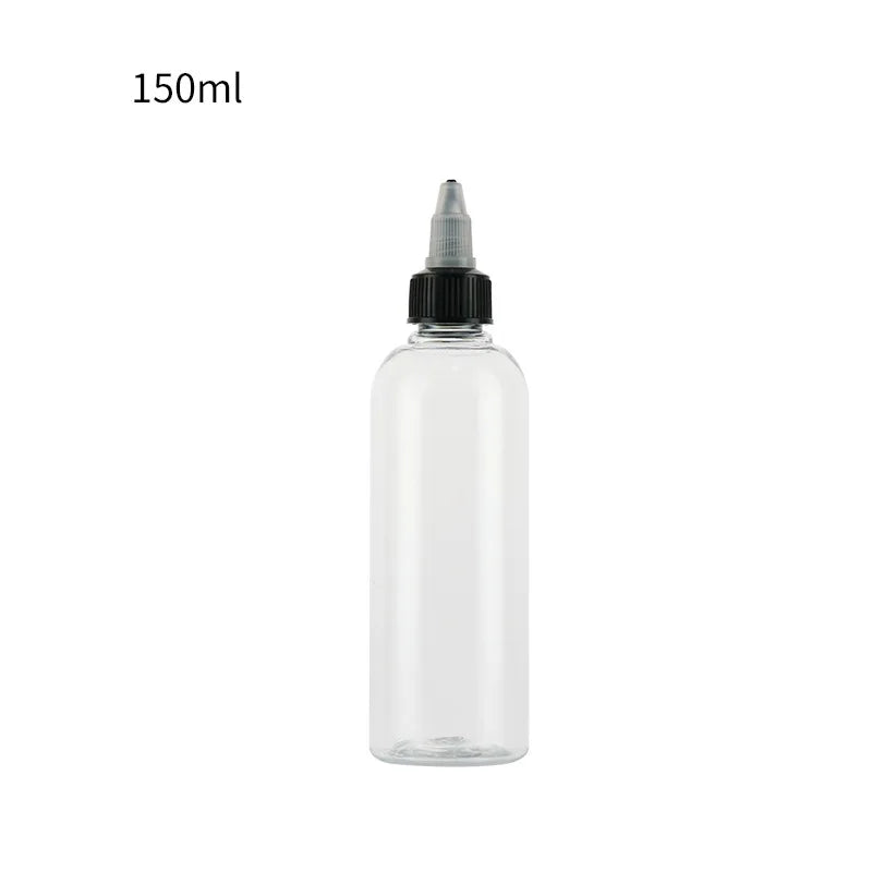 Transparent PET Plastic Bottle with Pump Sprayer for Shampoo Skin Care Serum Cosmetic Use