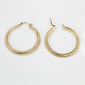 BMZ 2025 PVD Plating MILAN Show Item Fashion Earring Gold Hoop 16K Earring Women Allover Cover Earring