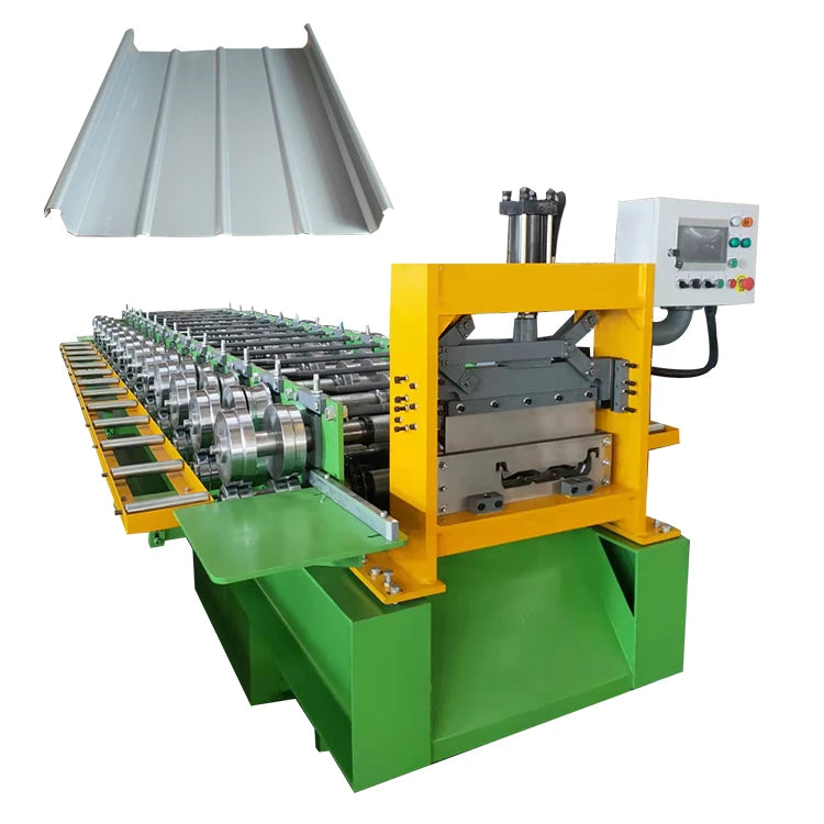 Standing Seam Roof Metal Tile Forming Machine with Motor 7.5KW*2 Steel Tile